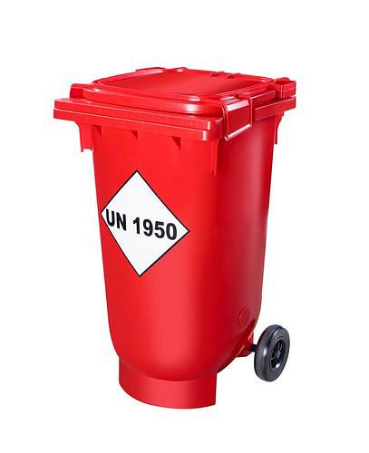 Contenitore per trasporto e raccolta DENIOS per bombolette spray vuote, 200 litri, 271-768