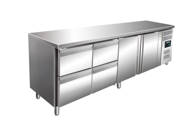 Tavolo refrigerante Saro incl. set di cassetti 2 x 2 modello KYLJA 4140 TN, 323-10724