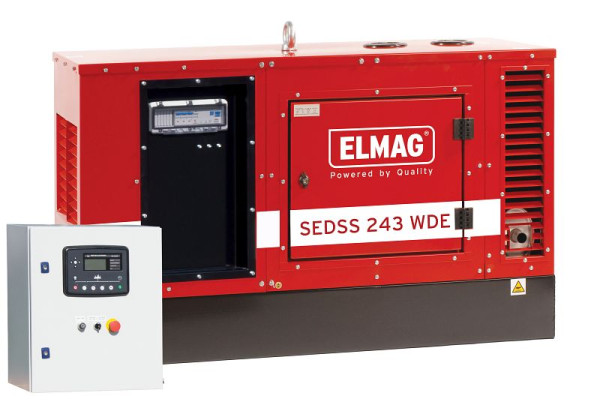 Pacchetto completo alimentazione di emergenza ELMAG SEDSS 243WDE-ASS con generatore DIESEL con motore KUBOTA V1505, 00549