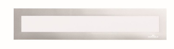 DURABLE DURAFRAME® Cornice magnetica superiore per informazioni A3 verticale/A4 orizzontale, argento, confezione da 5, 498723