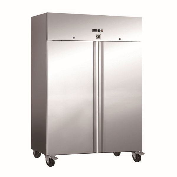 Congelatore Gastro-Inox inox 1200 litri, raffreddamento a convezione, capacità netta 1173 litri, 201.015