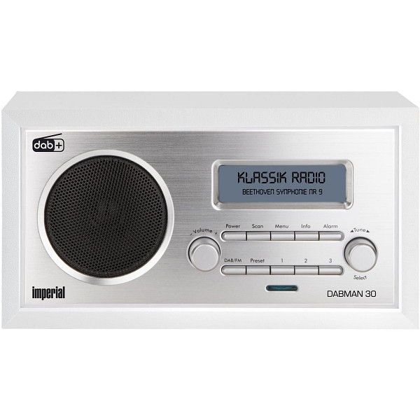 IMPERIAL DABMAN 30 DAB + e radio digitale FM, argento-bianco, 22-137-00
