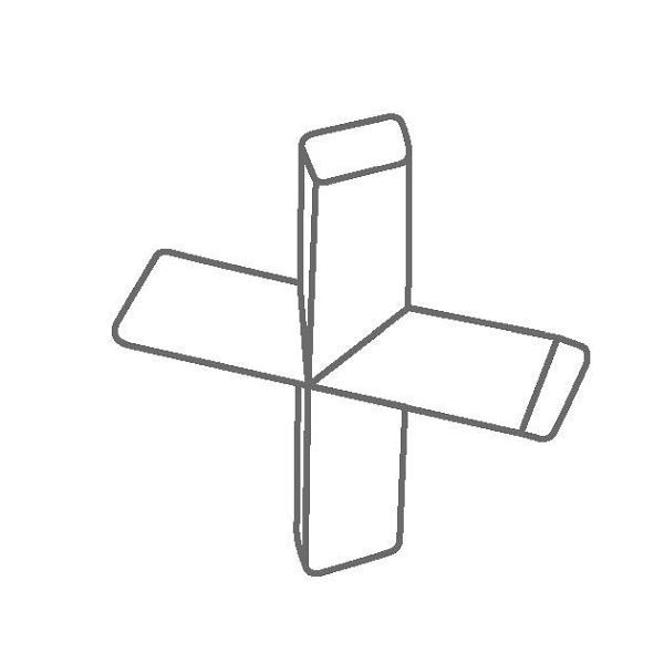 Barre di agitazione magnetiche IKA, croce, 25 x 25 mm, set FLON® 25, conf.: 5 pezzi, barrette magnetiche a croce rivestite in PTFE, 0004496600