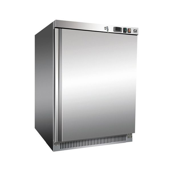 Congelatore Gastro-Inox inox 200 litri, raffreddamento statico, capacità netta 140 litri, 201.111