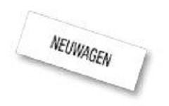 Inserto pubblicitario Eichner &quot;Neuwagen&quot;, formato: 297 x 105 mm nero, per indicazione dei prezzi pubblicitari 9219-01079, 9219-00340