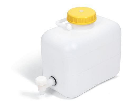 Contenitore in plastica DENIOS in polietilene (PE), incluso rubinetto