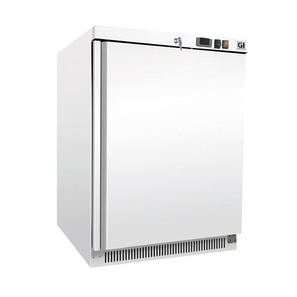 Congelatore Gastro-Inox in acciaio bianco 200 litri, raffreddamento statico, capacità netta 140 litri, 201.109