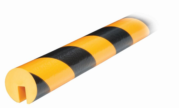 Profilo Knuffi protezione bordi, avviso e protezione tipo B, giallo/nero, 1 metro, PB-10011