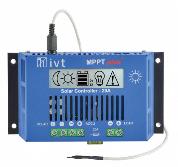 Regolatore solare IVT MPPTplus⁺ 12 V/24 V, 20 A, 200036