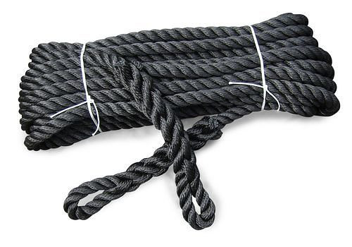 Corda da nuoto DENIOS PP, nera, 14 mm, venduta al metro, 267-964