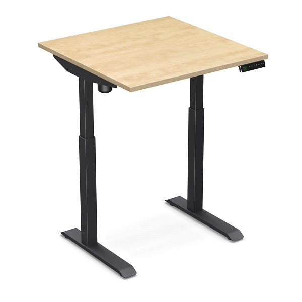 Scrivania Worktrainer sit-stand StudyDesk (nero / pero selvatico 80 x 80 cm), StD-s-blk-wp