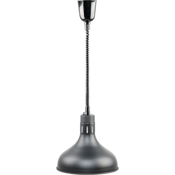 Lampada termica Stalgast per montaggio a soffitto, nera, 0,25 kW, Ø 290 mm, BB0108002