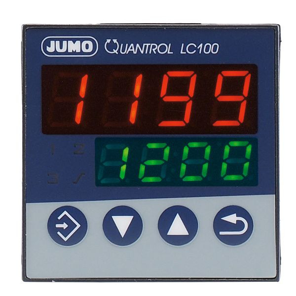 Controllore compatto JUMO, formato 48x48 mm, AC 110 ... 240 V, numero di contatti come contatti normalmente aperti: 1, un'uscita relè, 00605304