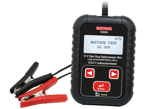 Busching StartStop tester per batteria/sistema di ricarica "Mini", batteria 12V/Ladesys.12/24V, 100900