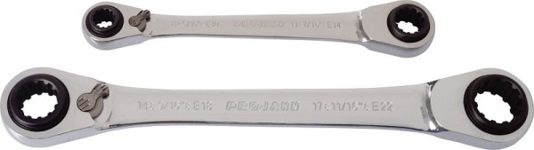 Projahn GearTech 63 in 2 set chiavi doppio anello 2 pezzi, 8-10 + 11-13 e 14-16 + 17-19, 3466