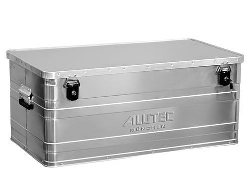 Cassetta in alluminio DENIOS classica, senza angoli di impilamento, volume 142 litri, 254-864