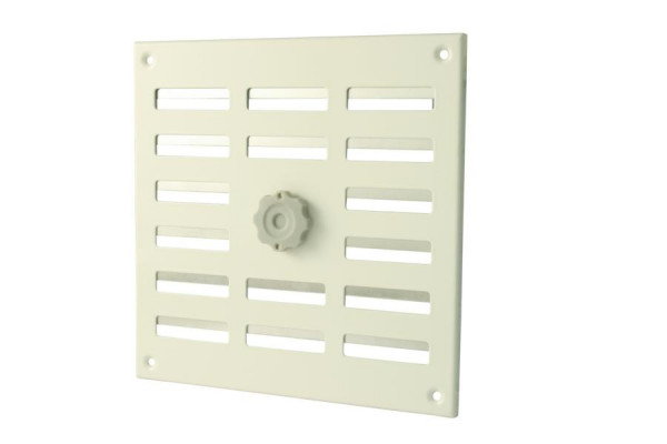 Griglia di ventilazione con serratura Marley in alluminio 195 x 195 mm bianco, 443621
