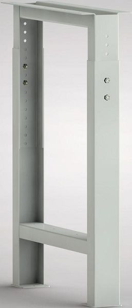 Elemento base per banco da lavoro KLW in design U-hat in lamiera d'acciaio piegata di 2 mm di spessore, 700-1000 x 608 x 80/160 mm A x P x L, FE-UVP-02