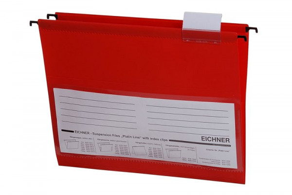 Borsa da appendere Eichner Platin Line in PVC, rosso, PU: 10 pezzi, 9039-10021