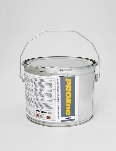 DENIOS PROline-paint vernice per segnaletica orizzontale, 5 litri per circa 20-25 mq, grigio argento, UI: 5 litri, 180-207
