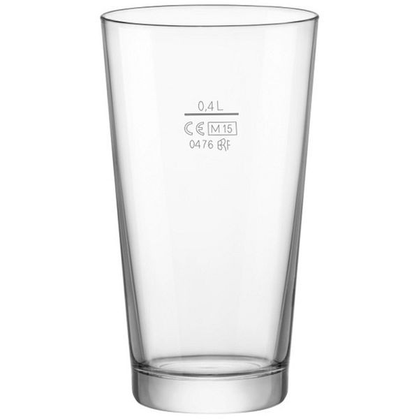 Bicchiere da birra Bormioli Rocco con segno di calibrazione a 0,4 litri, UI: 6 pezzi, GL7323590
