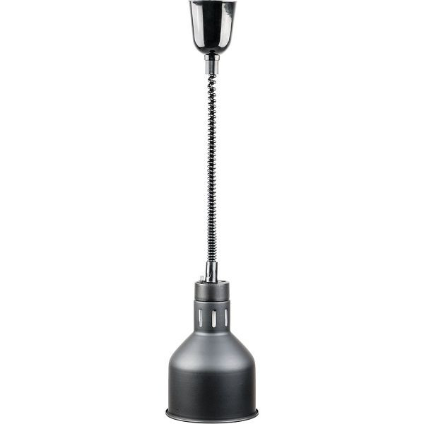 Lampada termica Stalgast per montaggio a soffitto, nera, 0,25 kW, Ø 173 mm, BB0105002