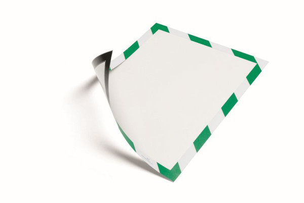 DURABLE Duraframe Magnetic Security A4, verde/bianco, confezione da 5, 4945131
