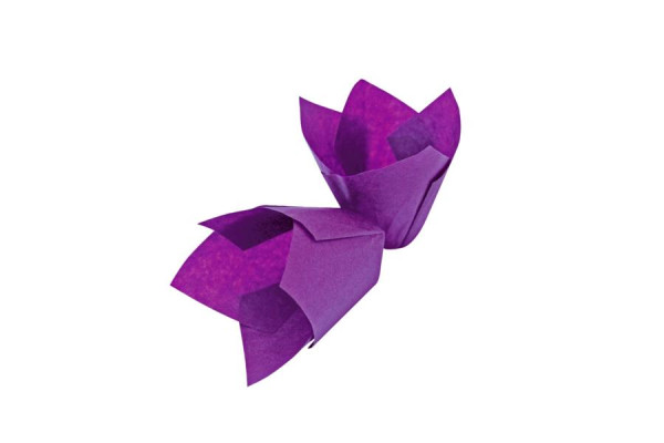 Schneider stampo per muffin tulipano viola, base 50 mm, altezza 55 mm, conf. da 1000, 122274