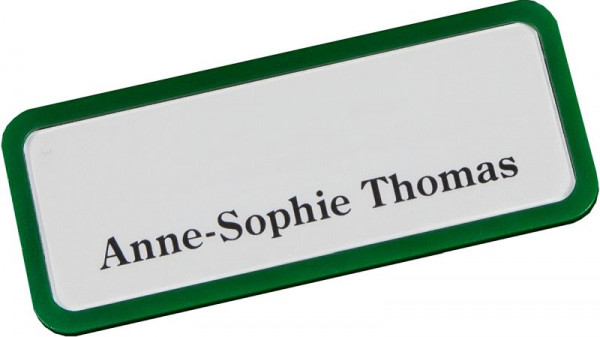 Eichner Badge con nome in plastica verde 9218-03008