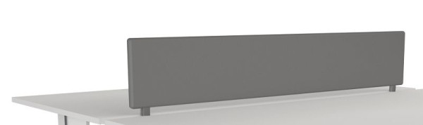 Parete divisoria per tavolo Kerkmann, L 1600 x P 16 x H 450 mm, grafite, 19375312