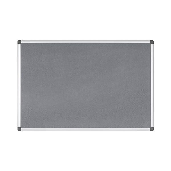 Bi-Office Maya feltro grigio con cornice in alluminio 200x120cm, FA2842170