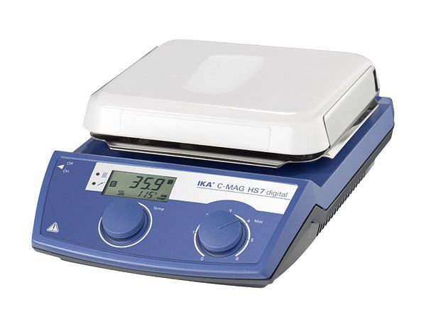 Agitatore magnetico IKA con riscaldamento, piastra in ceramica, C-MAG HS 7 digital, 0003487000