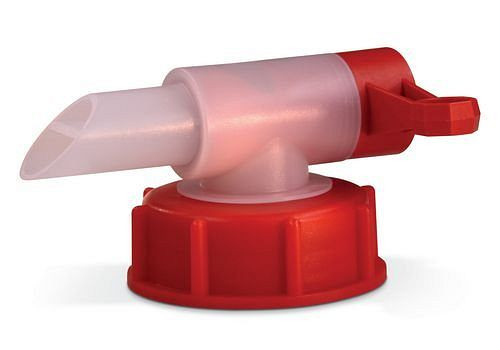 Rubinetto di scarico DENIOS per contenitori in plastica H 51, filettatura Ø 55 mm, 123-555