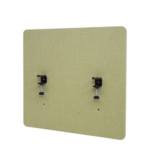 Mendler HWC-G75 tavolo divisorio acustico, schermo per la privacy dell'ufficio, bacheca da scrivania, tessuto/tessuto a doppia parete, 60x65cm verde, 71939+71943