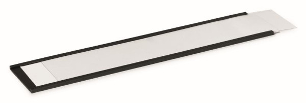DURABLE Profili magnetici a C con etichette e strisce trasparenti, 200 x 40 mm (L x A), antracite, confezione da 50, 171958