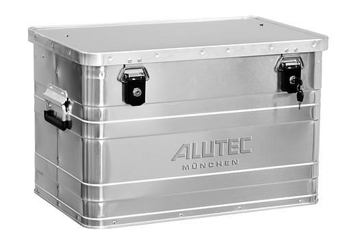 Cassetta in alluminio DENIOS classica, senza angoli di impilamento, volume 68 litri, 254-862