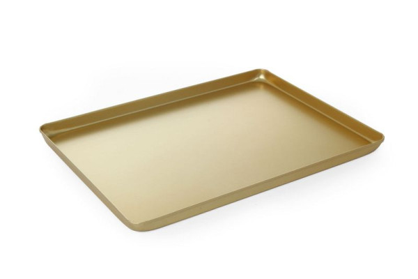 Vassoio da presentazione Hendi per dolciumi oro, LxLxA: 400x300x20 mm, 808566