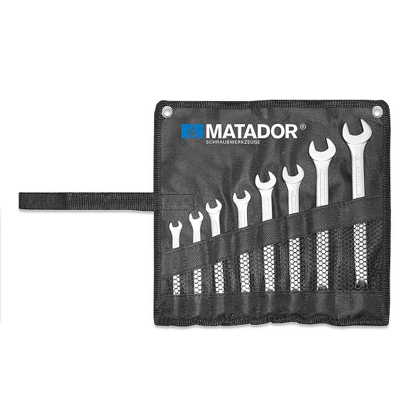 Set di chiavi combinate a cricchetto MATADOR, 8 pezzi, 8 - 19 mm, 0183 9080