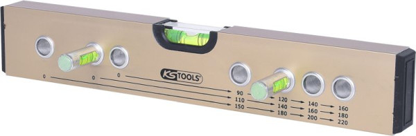Livella a bolla di distanza standard KS Tools / calibro di collegamento per montaggio, 300 mm, 204.2000
