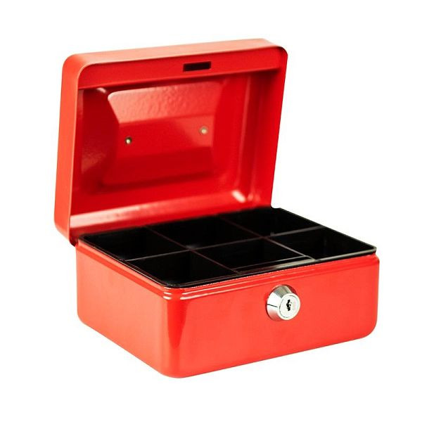 Cassa BURG-WÄCHTER Money 5015 rosso, 2 x chiavi, AxLxP (esterno): 80 x 150 x 120 mm, rosso, 40040