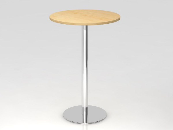 Tavolo da bar Hammerbacher 80 cm rotondo acero/cromato, struttura cromata, VSTH08/3/C