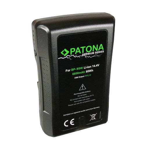 Batteria Patona V-Mount 95Wh / 14,4V / 6600mAh, 23038