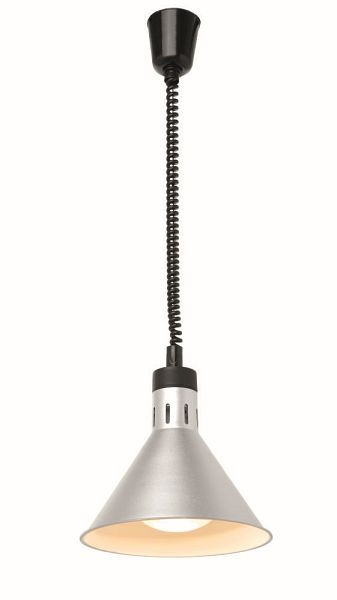 Hendi Lampada riscaldante regolabile in altezza, conica, ØxH: 275x250 mm, argento, 273869
