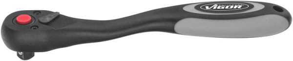 Cricchetto reversibile VIGOR a dentatura fine, quadrato pieno 10 mm (3/8 pollici), 198 mm, V6038