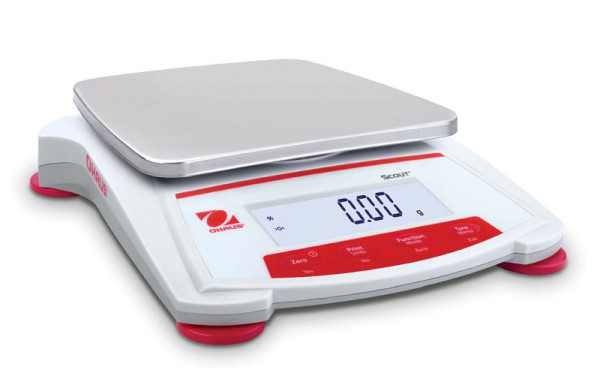 Bilancia portatile OHAUS SKX2202 EU, portata 2200 g, leggibilità durante la pesata 0,01 g, 30253075