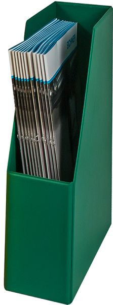 Cartella per riviste Eichner in PVC, verde, PU: 5 pezzi, 9302-02005