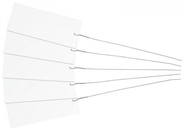 Eichner cartellino H-PVC, bianco, 120 x 50 x 0,4 mm, confezione da 200 pezzi con filo per legare, 9219-01059