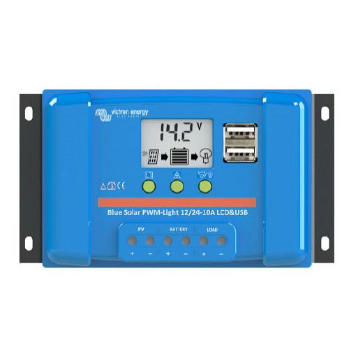 Regolatore di carica solare Victron Energy BlueSolar PWM-LCD&USB 12/24V-20A, 321838