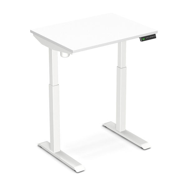 Scrivania Worktrainer sit-stand StudyDesk (bianco / bianco 80 x 60 cm), StD-xs-bianco-bianco