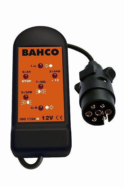 Tester per prese Bahco, 12 V - 7 pin, BELT127
